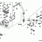 TRX350FM Главный тормозной цилиндр - передний