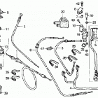 TRX350FM Рычаги & переключатели & тросы