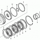 TRX650FA Сцепление (пониженая)