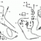 TRX400FA Рычаги & переключатели & тросы