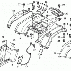 TRX350FM Заднее крыло