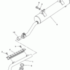 YFM250XP/YFM250XHP Выхлопная система