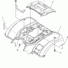 Grizzly 660 YFM660FP Заднее крыло