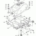 Grizzly 660 YFM660FP Топливный бак