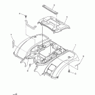 Grizzly 660 Metallic Silver Заднее крыло