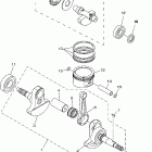 YFM600FWAH/YFM600FWAN Коленчатый вал и Поршень