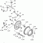 TIMBERWOLF 4WD-YFB250FWM Передний тормоз