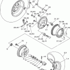 BEAR TRACKER 2WD-YFM250MC/YFM250M Переднее колесо
