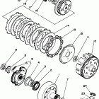 TIMBERWOLF 4WD  - YFB250FWK Сцепление