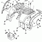 TIMBERWOLF 4WD  - YFB250FWK Заднее крыло