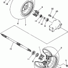YFM35FXJ Заднее колесо