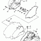 YFM35FXJ Крышка картера двигателя