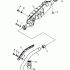 YFM 350FWS Выхлопная система
