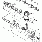 YFM 350FWS Коленчатый вал и Поршень
