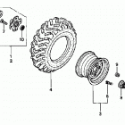 TRX450FE Заднее колесо
