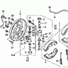 TRX500FA Передний тормоз