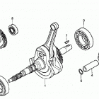 TRX500FA Коленвал и поршни
