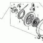 TRX450FE Ручной стартер