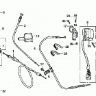 TRX500FA Handle levers @ switches  @ cables (trx500fa'01-'0...
