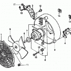 TRX450FE Вентилятор охлаждения