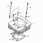 TRX450FE Цилиндр