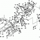 TRX450FE Front fender (trx450fe)