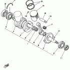 YFZ 350 Коленчатый вал и Поршень