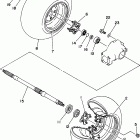 YFM35FXG Заднее колесо