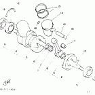 YFZ 350 Коленчатый вал и Поршень