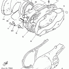 YFZ 350 Крышка картера двигателя