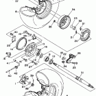 TIMBERWOLF 2WD YFB250D Заднее колесо