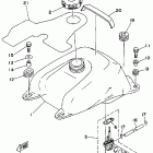 TIMBERWOLF 2WD YFB250D Топливный бак