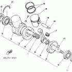 YFZ 350 Коленчатый вал и Поршень