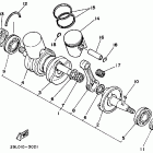 YFZ 350 Коленчатый вал и Поршень