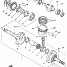 YFM 350ER Коленчатый вал и Поршень