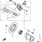 YFZ 350 Задний суппорт тормозной