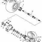 YFM 350ER Заднее колесо