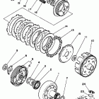 YFM 100DX Сцепление