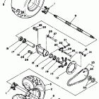 YFS 200 Заднее колесо