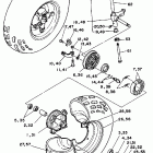 YFM 100DX Переднее колесо