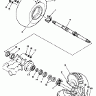 YFM 100DX Заднее колесо
