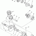 YFM 225 Коленчатый вал и Поршень
