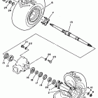 YFM 225 Заднее колесо