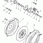 YFM 350FW Задний суппорт тормозной