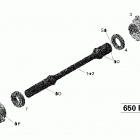 Outlander 650 EFI Ведущий вал