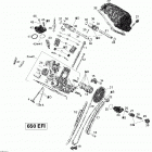 Outlander 650 EFI Головка цилиндров задняя