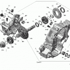 Outlander 800R EFI Редуктор и ведомая пара