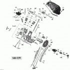 Outlander 500 EFI Головка цилиндров задняя