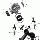 Outlander 800R EFI Коллектор воздухозаборника и корпус дросселя