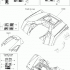 Outlander 500 EFI Fender and central panel kit std